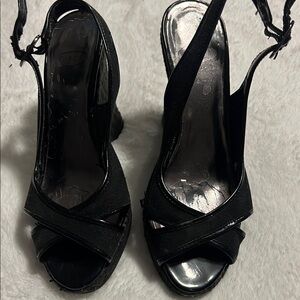 Joan & David Black Heels Elegant Design